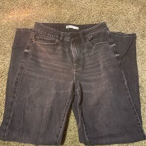 SO Womens Dark Black Relaxed Jeans